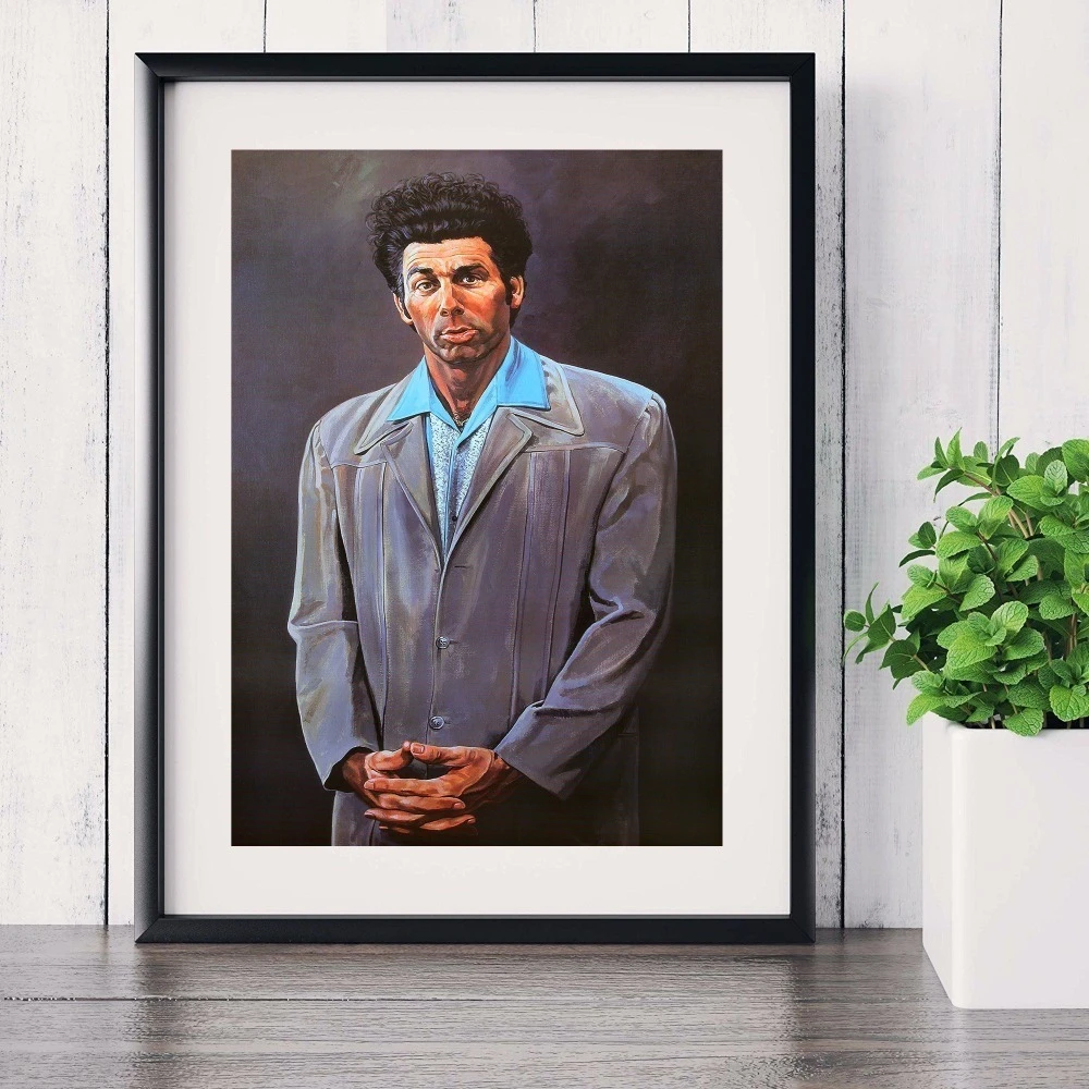 Modern Wall Art Artwork Seinfeld Kramer Portrait Poster Canvas Painting