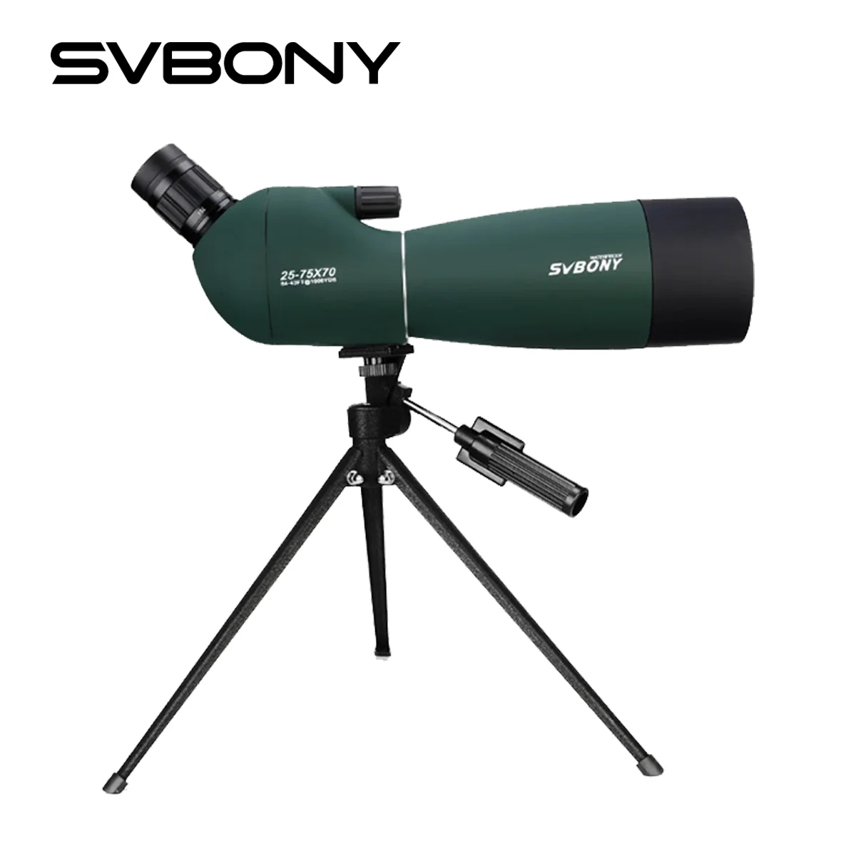 Telescope Binoculars Spotting Scope Optics Equipment SVBONY SV28 25-75x70 Waterproof for Target Shooting Wildlife Viewing