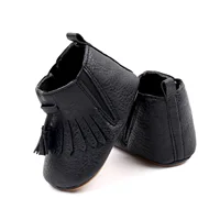 Pudcoco Newborn Baby Girl Ankle Boots Tassels PU Winter Boots Warm Baby Walking Shoes for Toddler Infant 0-18M 6