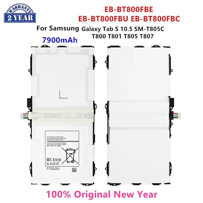 

100% Orginal Tablet EB-BT800FBE EB-BT800FBU 7900mAh Battery For Samsung Galaxy Tab S 10.5 SM-T805C T800 T801 T805 T807