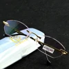 Handcrafted rimless Rectangle Women Fashion Reading Glasses +0.75 +1 +1.25 +1.5 +1.75 To +4 1