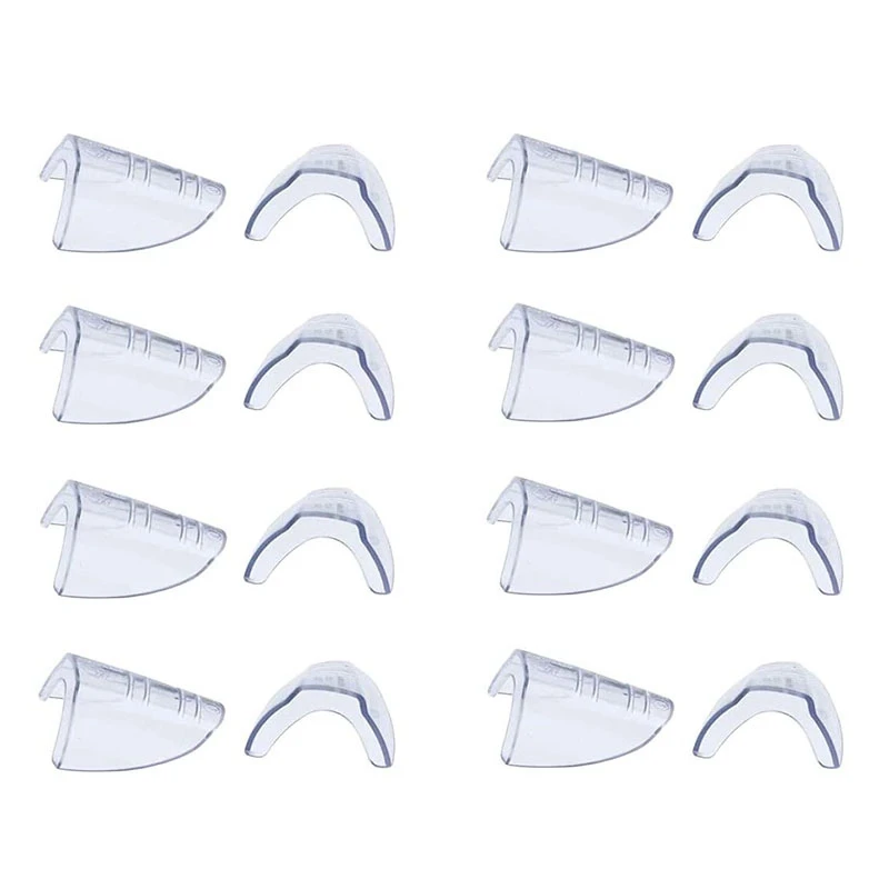 

8 Pairs Safety Eye Glasses Side Shields Slip On Clear Side Shields For Safety Glasses Fits Small To Medium Glasses