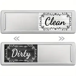 Reversible Dishwasher Magnet Sign (White-B)