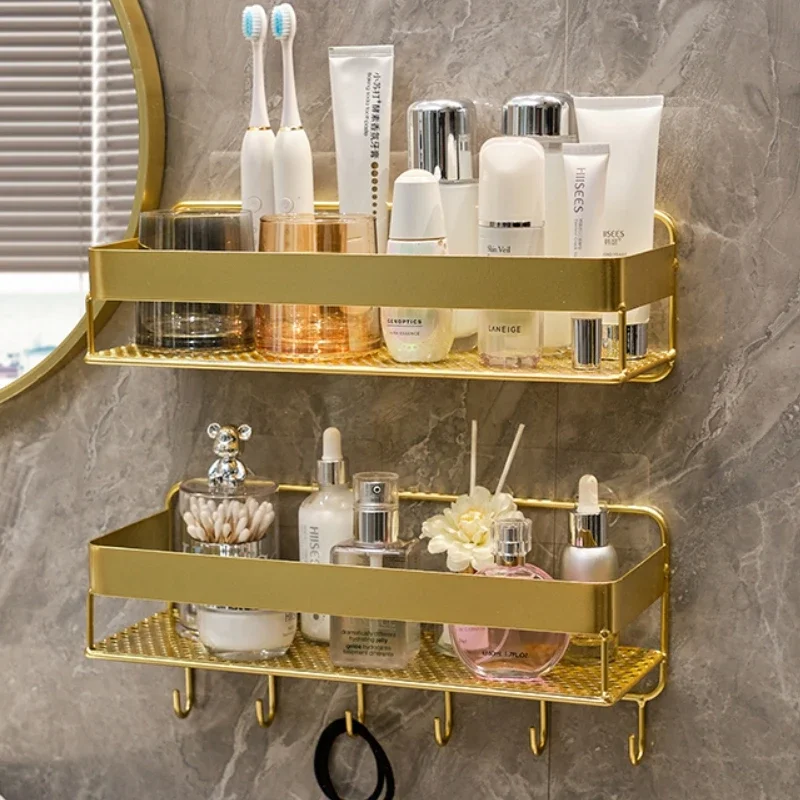 Gold storage rack bathroom wall mounted storage rack bathroom shampoo shower gel cosmetics accessories storage rack,bathroom shelf,bathroom storage shelf,storage shelf,bathroom accessories,shower rack,bathroom corner shelf,shampoo rack,toilet shower rack,shampoo holder