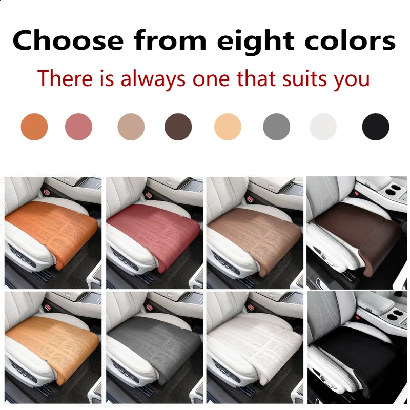 Universal Leather Car Seat with Extended Breathable Footrest and Non-Slip Cover