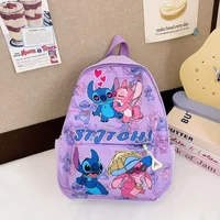 Stitch Print Backpack, Nylon Daypack, Kids And Girls College Style Schoolbag, Ideal Gift for School, Travel, Daily Commuting 1