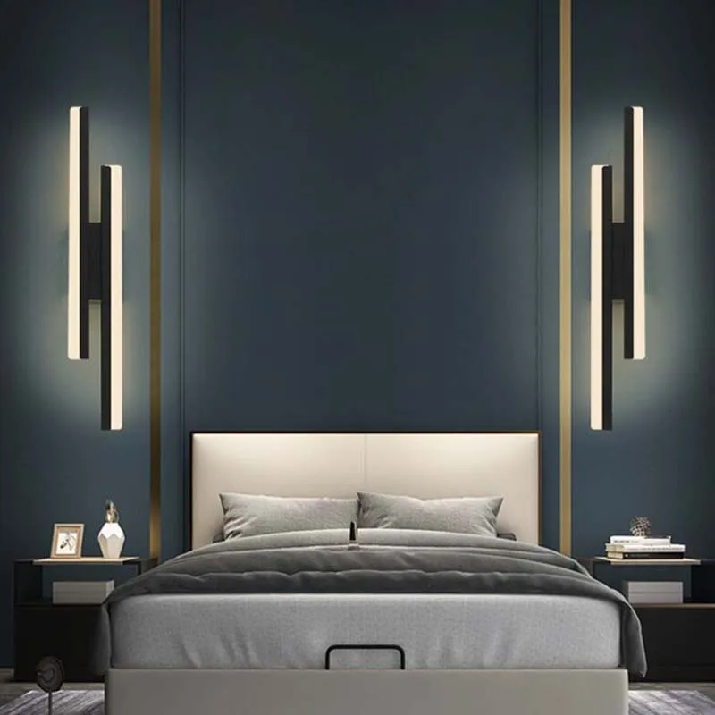 Led Wall Lamp Strip Light length 50cm 90-260V Bedroom Bedside Living Room Background Decoration Hotel Engineering led light,led wall lamp,wall light
