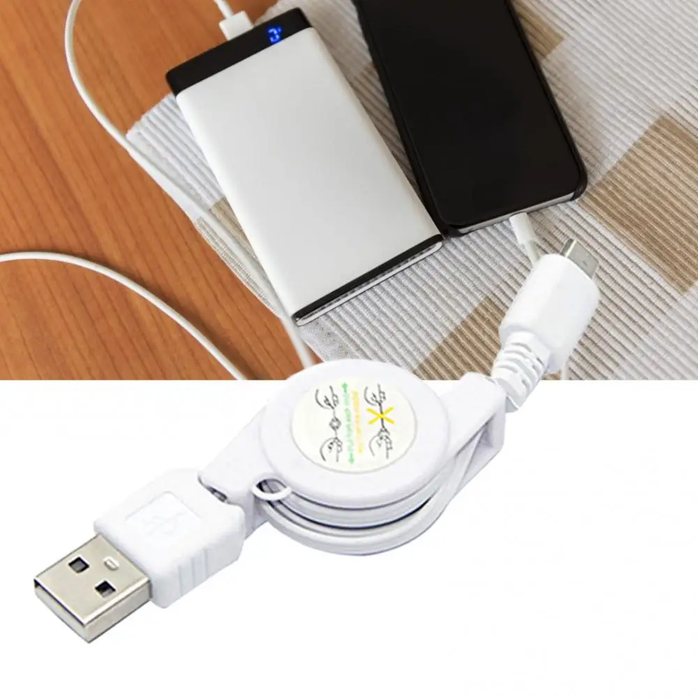 

New Retractable Micro USB A to USB 2.0 B Male Cable Sync Data Charger for huawei xiaomi-Samsung Android Dropshipping