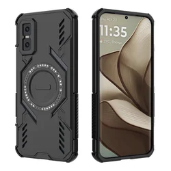 Magnetic Armor Rugged Hard Case with MagSafe Functionality for Infinix GT 30 Pro (Black)