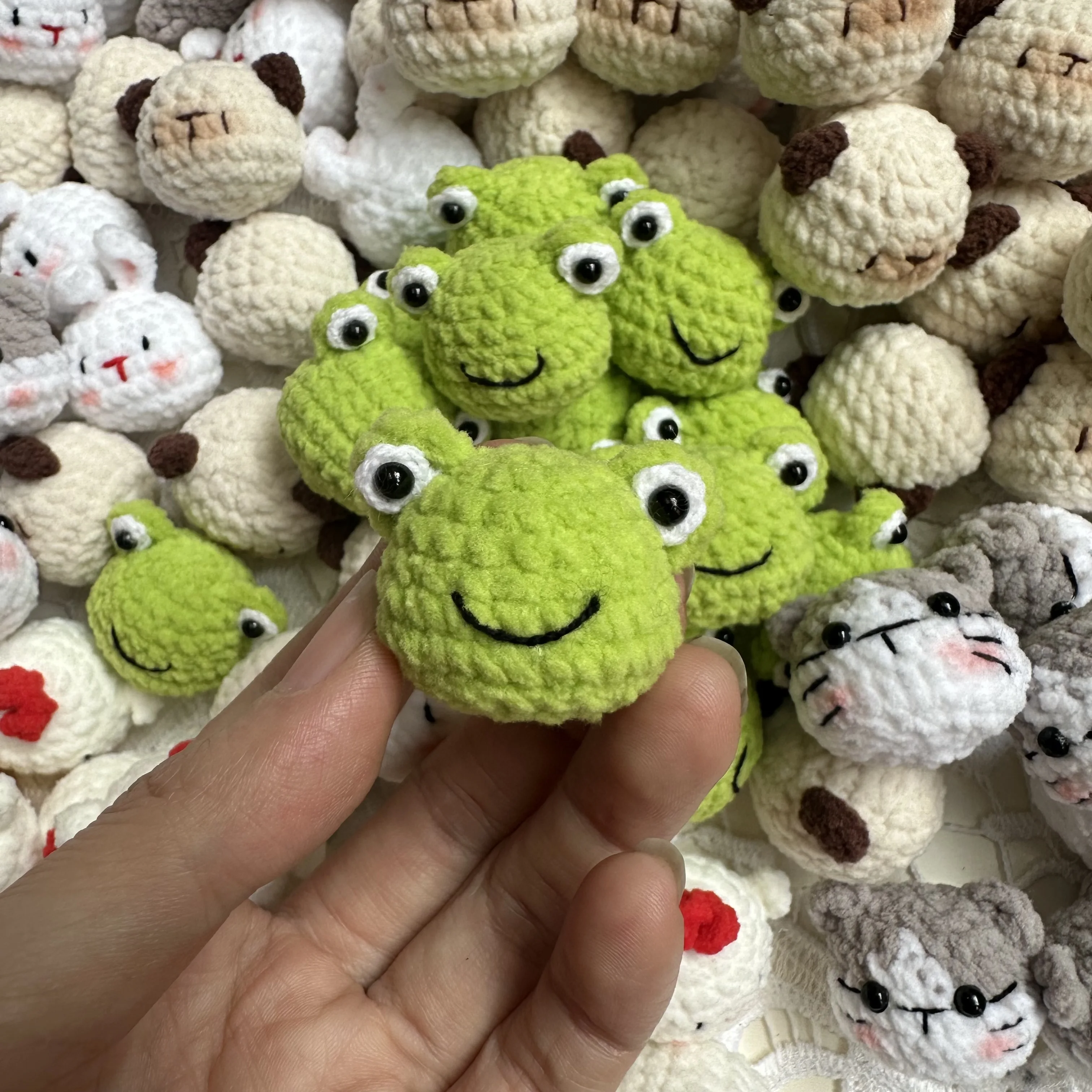 Mini Crochet Animal Keychain – Bunny, Chick, Cat, Dog & More
