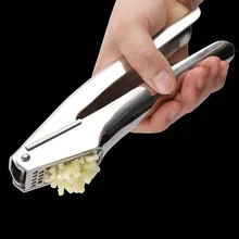 

Stainless Steel Garlic Press Crusher Mincer Fruit Vegetable Tool Manual Garlic Grinding Chopping Machine Slicer Square Hole