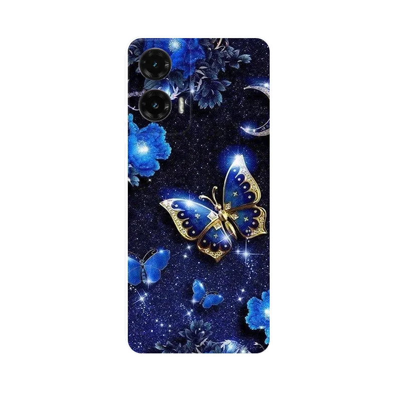 Cute Cartoon Silicone Back Cover with Soft TPU Bumper