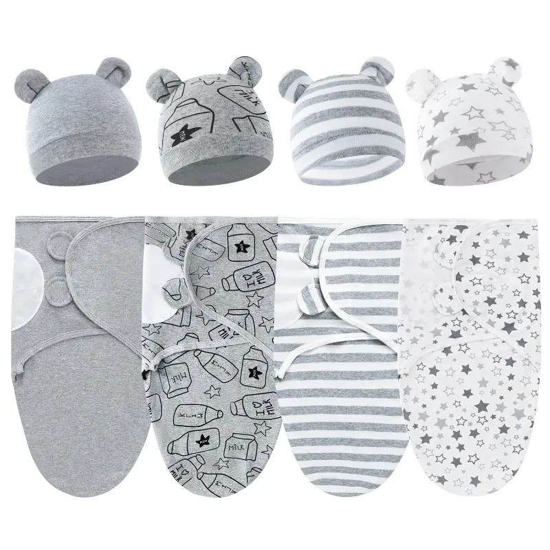 Baby Swaddle Wrap Soft Cocoon Baby Blankets Newborn Swaddle Wrap Warm Cotton Baby Bedding Blanket - 3