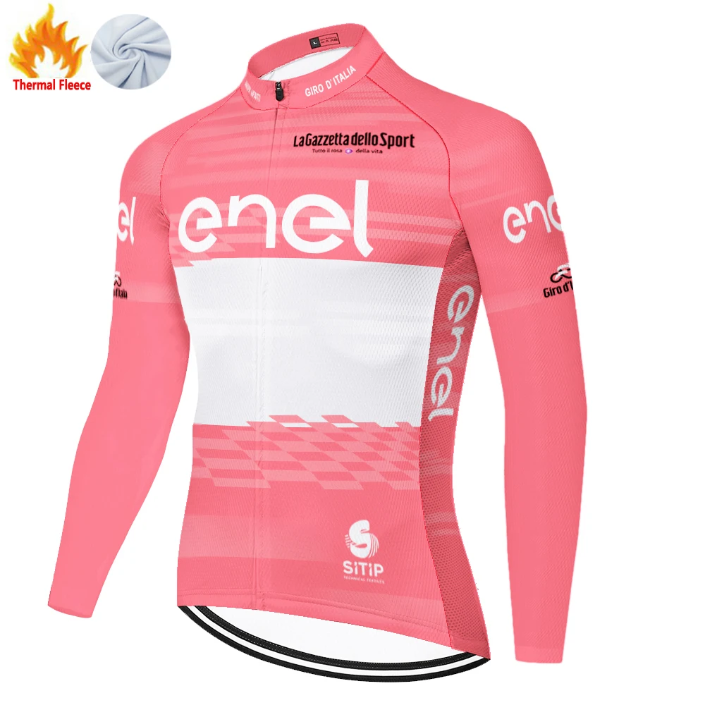 Tour De Italia Giro Italia Winter Fleece Mallot Ciclismo Hombre Invierno Maglia Da Ciclismo Maglia Mtb Tricota Maillot Vtt Homme
