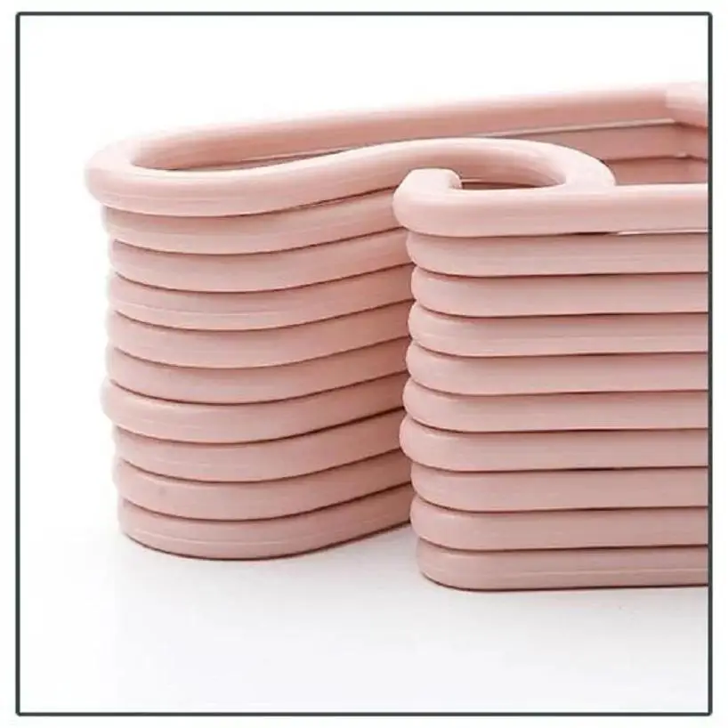 5 Pcs Portable Clothes Hanger Children Toddler Baby Clothes Coat Plastic Hangers Hook Household Kids Clothing Organizer