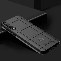 Armor Shield Soft Silicone Anti-Knock Matte Phone Case for Huawei Enjoy 10s and Y8P (Black)