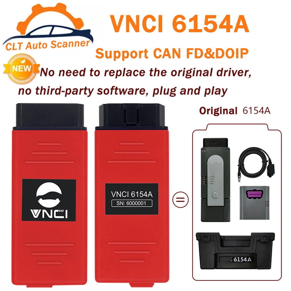 

VNCI 6154A VNCI 6154 A ODIS 9.10 Original Driver Support CAN FD DoIP Protocol Full Cover SVCI 6154 OBD2 Car Diagnostic Tool