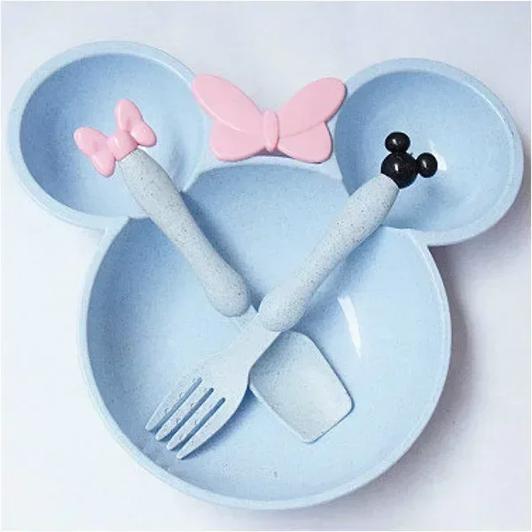 3-Piece Cartoon Baby Tableware Set 4