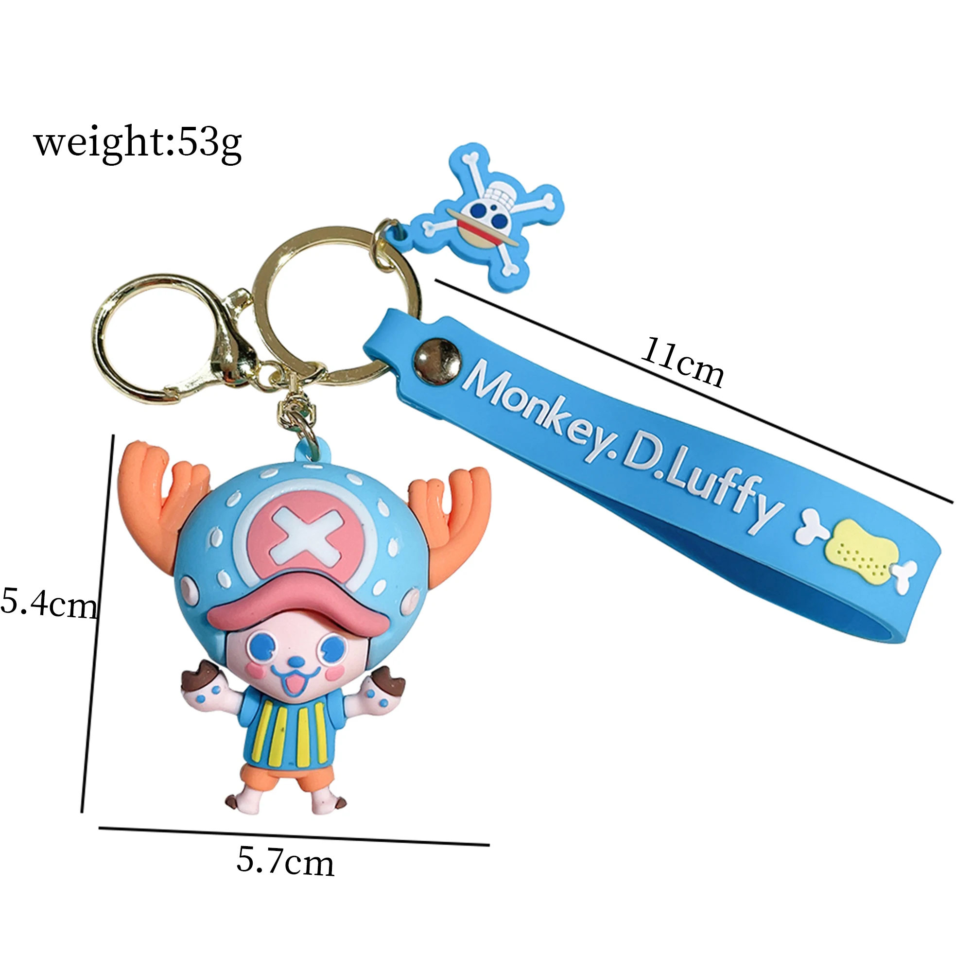 One Piece Anime Monkey·d·luffy Keychain Silicone Key Ring Lanyard Schoolbag  Pendant Accessories Cosplay Pendant Jewelry - Action Figures - AliExpress