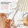 Eyebrow Scissors with Combs Professional Precision Eyebrow Trimmer For Men Women Stainless Steel Eyebrow Trimming Scissors 1