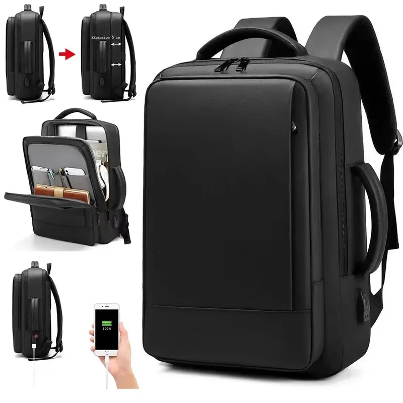 

Men Multifunction Business Backpack Waterproof Anti Theft Laptop Bag Male Usb Charging Rucksack Mochila Sac A Dos Travel Bagpack