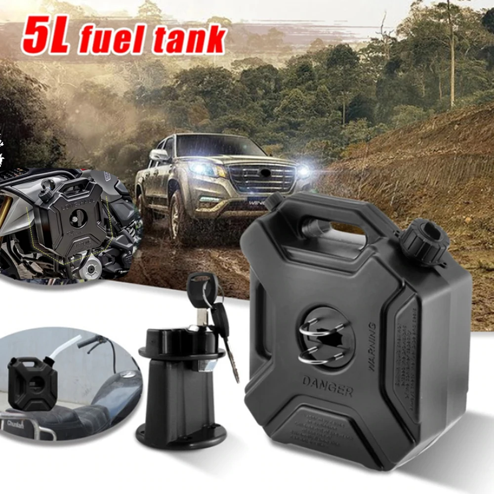 3L/5L Portable Jerry Can Gas Fuel Tank Plastic Petrol Car Gokart Spare Container Gasoline Petrol Tanks Canister ATV Motorcycle