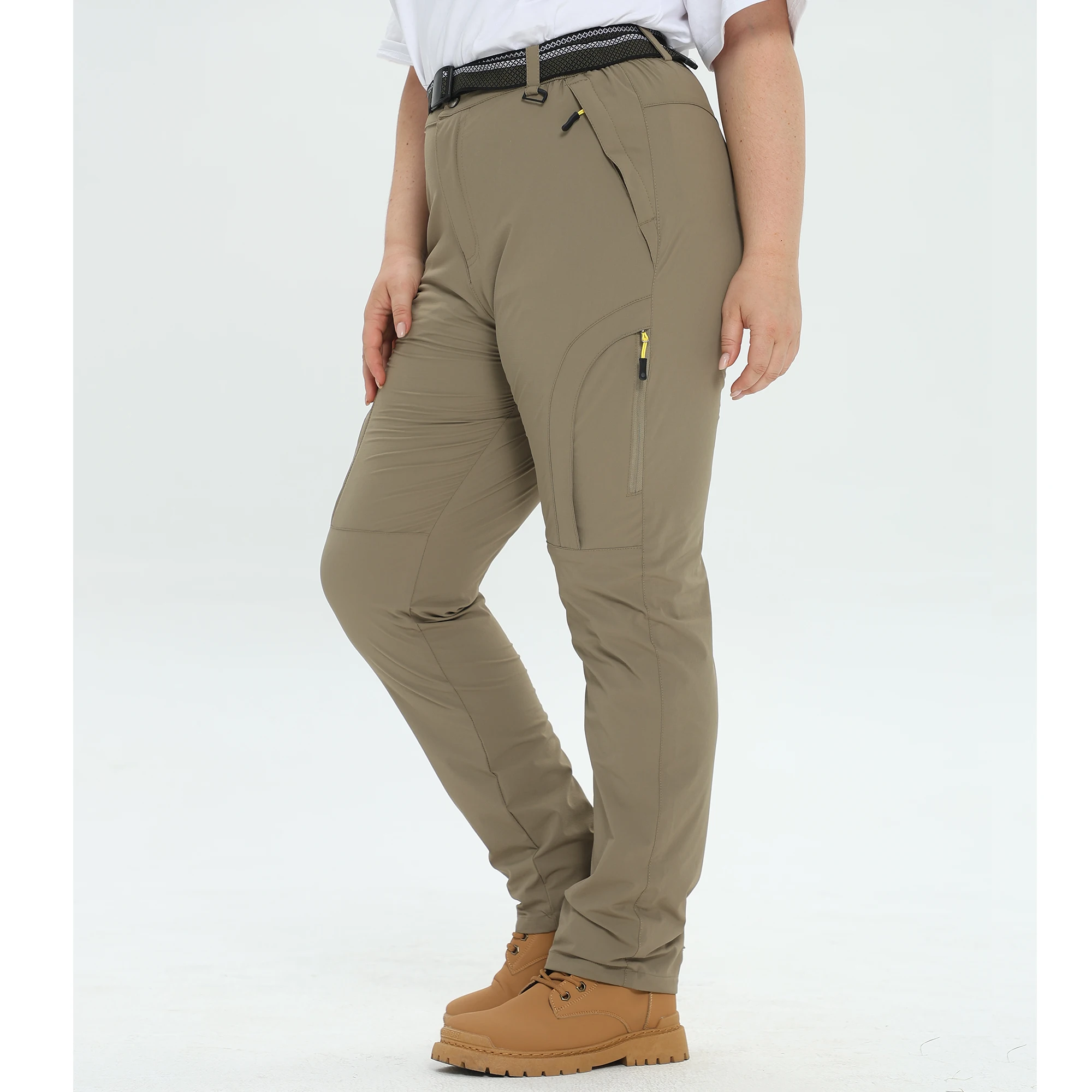 Plus Size Oversized Women High Waist Stretchy Pants Great for outdoors , Hiking, Camping and more image