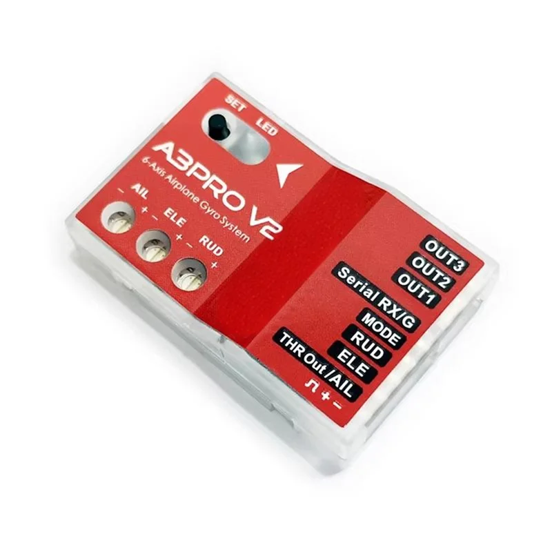 ABSQ-A3 Pro V2 RC 고정익/델타익 V-테일 비행기 비행 컨트롤러/엘리베이터용 6축 자이로 자이로스코프 안정기