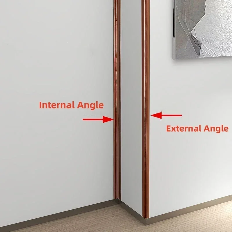 Description Picture 5 of item2M Self-Adhesive Wall Corner Molding Trim Tape PVC anti-collision decorative strips wall sticker Furniture Wall Corner protector