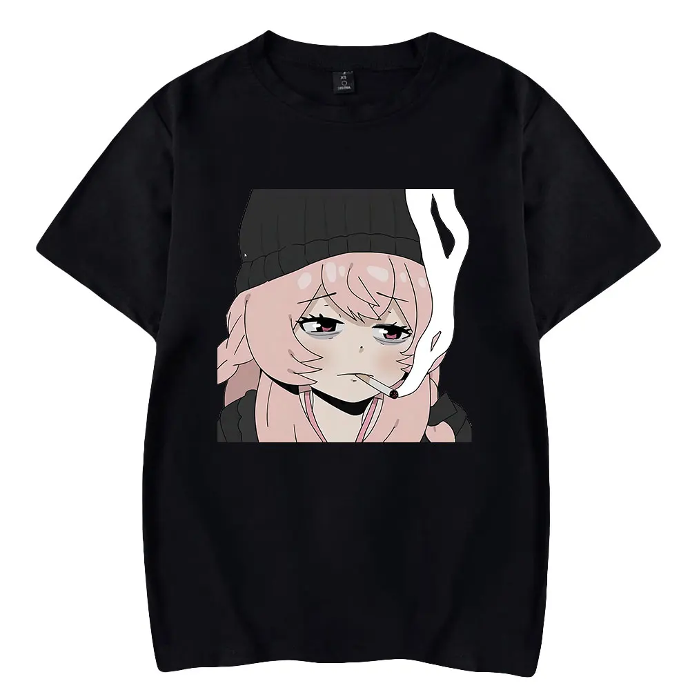 

Повседневные футболки Pipkin Pippa с коротким рукавом, для мужчин и женщин, с принтом якоря, унисекс, стильная уличная одежда в стиле Харадзюку, ретро одежда с круглым вырезом