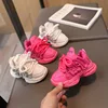 Girls Sneakers 2024 Spring Autumn Kids Casual Sport Shoes For Girl Hot Pink Color Children Soft Breathable Running Shoes 1