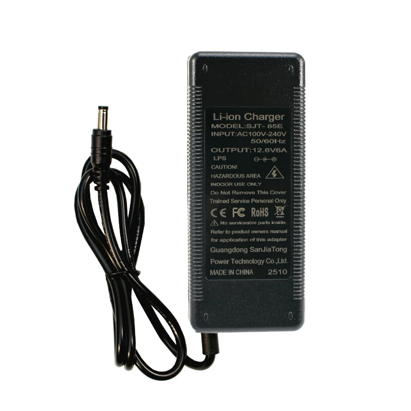 Caricabatterie 12 V 12.6 V 18650 Caricabatterie Al Lio DC 5.5*2.1 MM Adattatore Di Alimentazione Adattatore Di Ricarica US/UK