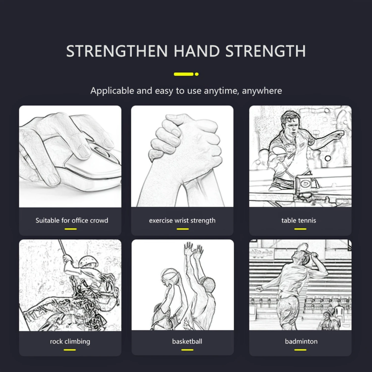 Premium Set of 3 High-Quality Adjustable Metal Hand Grip Strength Trainers for Ultimate Wrist and Forearm Strengthening-Improv