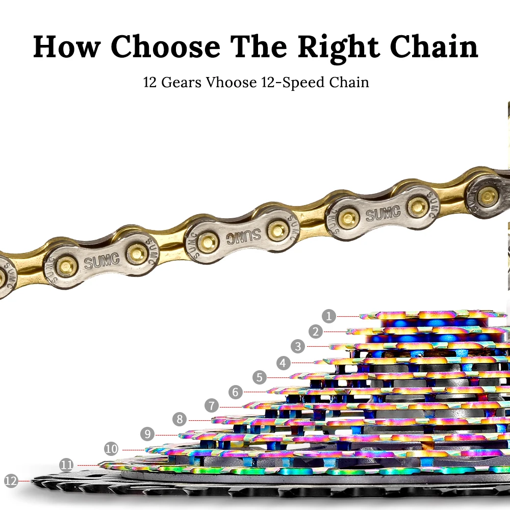9/10/11/12 Speed Bicycle Chain MTB Mountain Road Bike Chain for SHIMANO Campagnolo SRAM 116L bicycle chains bicycle chain