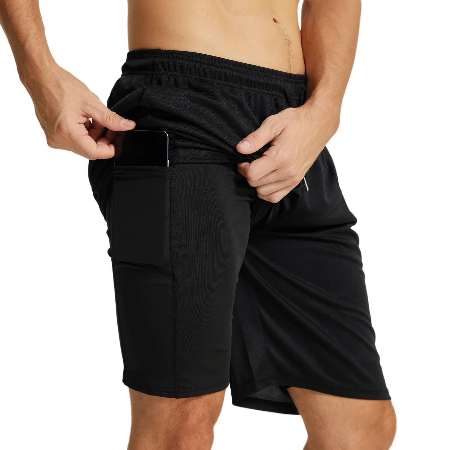 Men's Running Shorts 2 in 1 with Liner, Quicking Dry Workout Shorts with Pockets