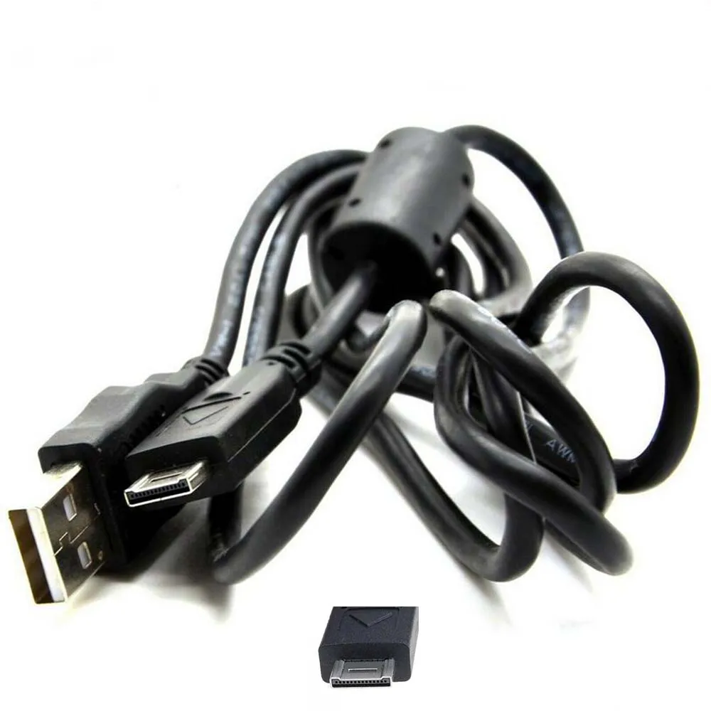 Vhbw Cavo USB Per Fotocamera Panasonic Lumix DMC-GH1, GH2, GF2K: Trasferimento Dati, 145 Cm, Nero, Sostituisce K1HA14AD0003