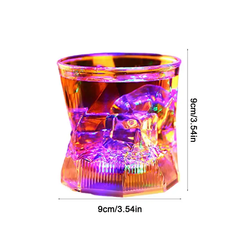 LED Drinking Tumblers Old Fashioned Drinking Cups With Lights Party Favor Supplies Flashing Cups For Bars Christmas New Year's images - 6