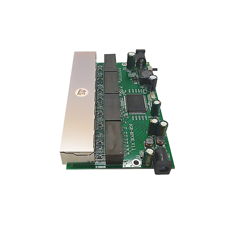 Wanglink Realtek Chipset Reverse POE Switch PCB board  8 Port 10/100/1000M Ethernet Reverse RPOE Switch Support Vlan