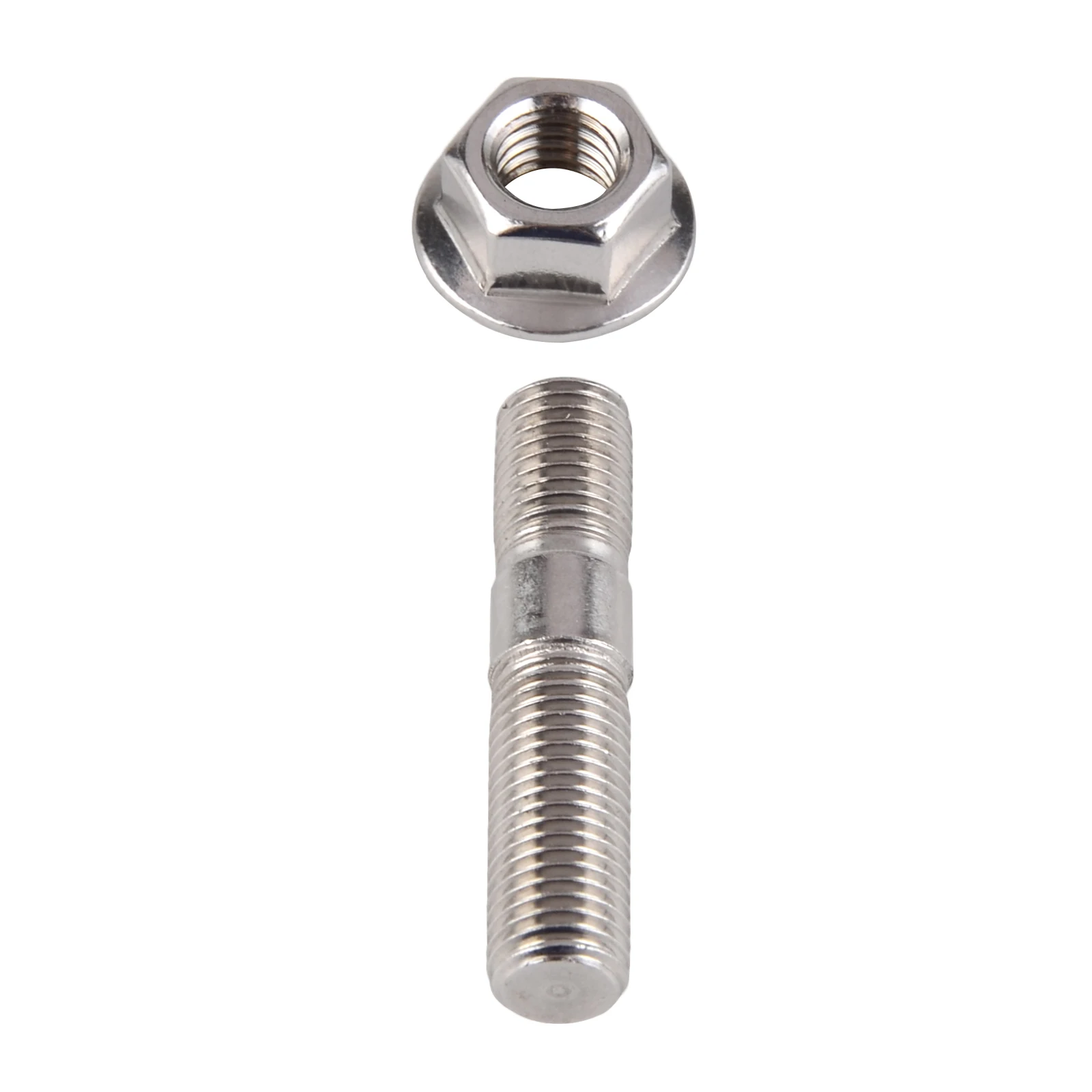 4 Pz Prigionieri + Dadi Zigrinati M10x1.25 48mm Per Collettori Toyota Honda Nissan