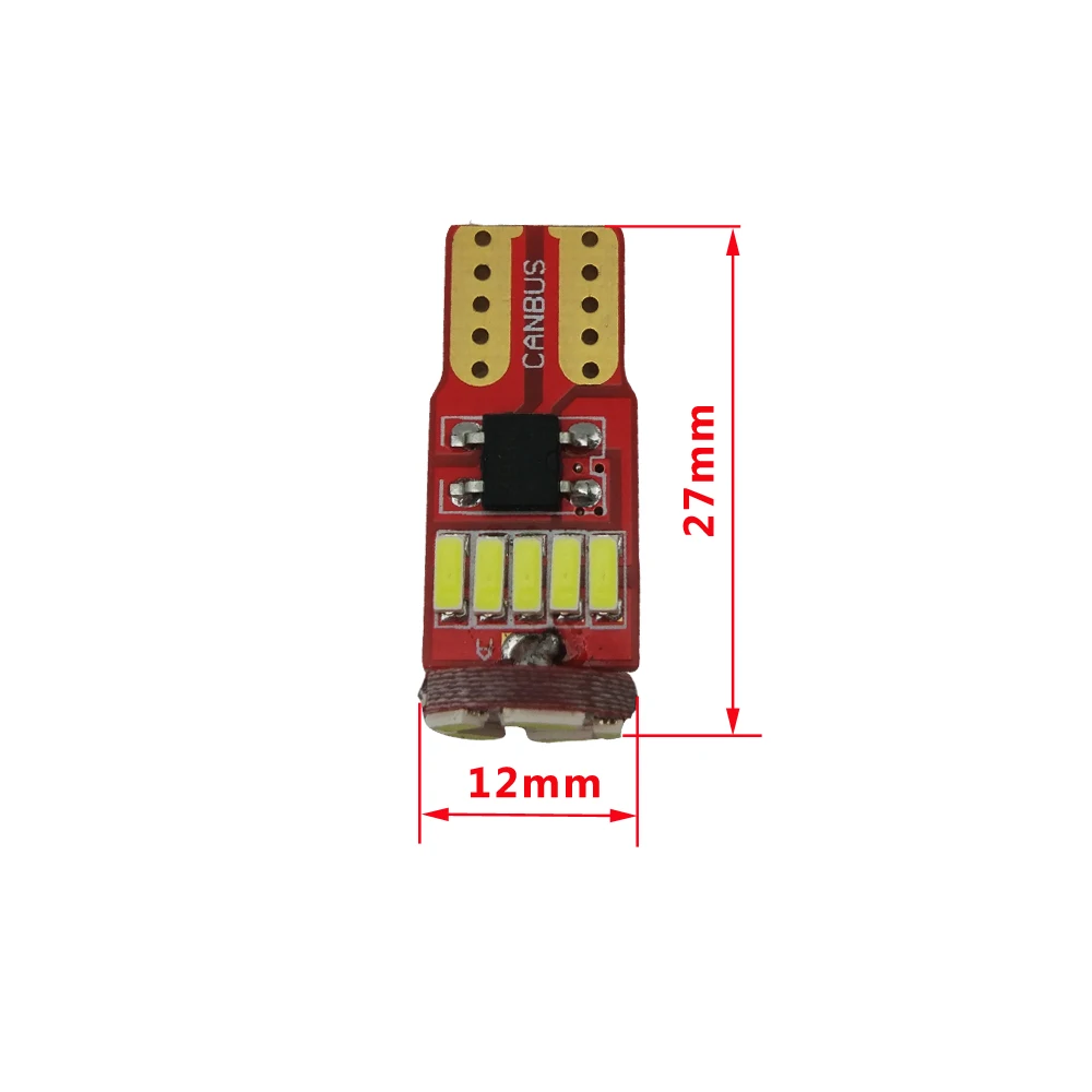 100PCS T10 CANBUS W5W Led WY5W 15  194 168 LED 4014 SMD ڵ ׸   ̵ Ŀ ڵ  12V