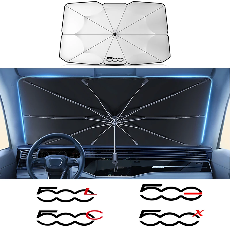 

Солнцезащитные блоки на лобовое стекло автомобиля, зонт отражателя УФ-лучей, для 500 500 л 500x2020 s 500e abarth 2021 2022 автомобильные аксессуары