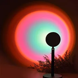 Rainbow Projection Lamp, Lamp Light Projector LED Lights 180 Degree Rotation