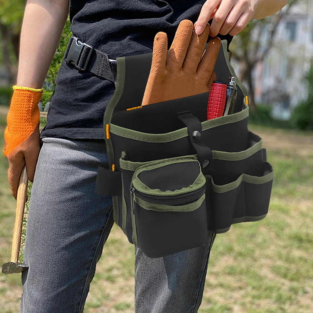 전기 기술자용 공구 파우치, 조절 가능한 벨트, 다용도 포켓 정리함, 전기 기술자 및 수공예가 작업/유지보수용 공구 보관 가방