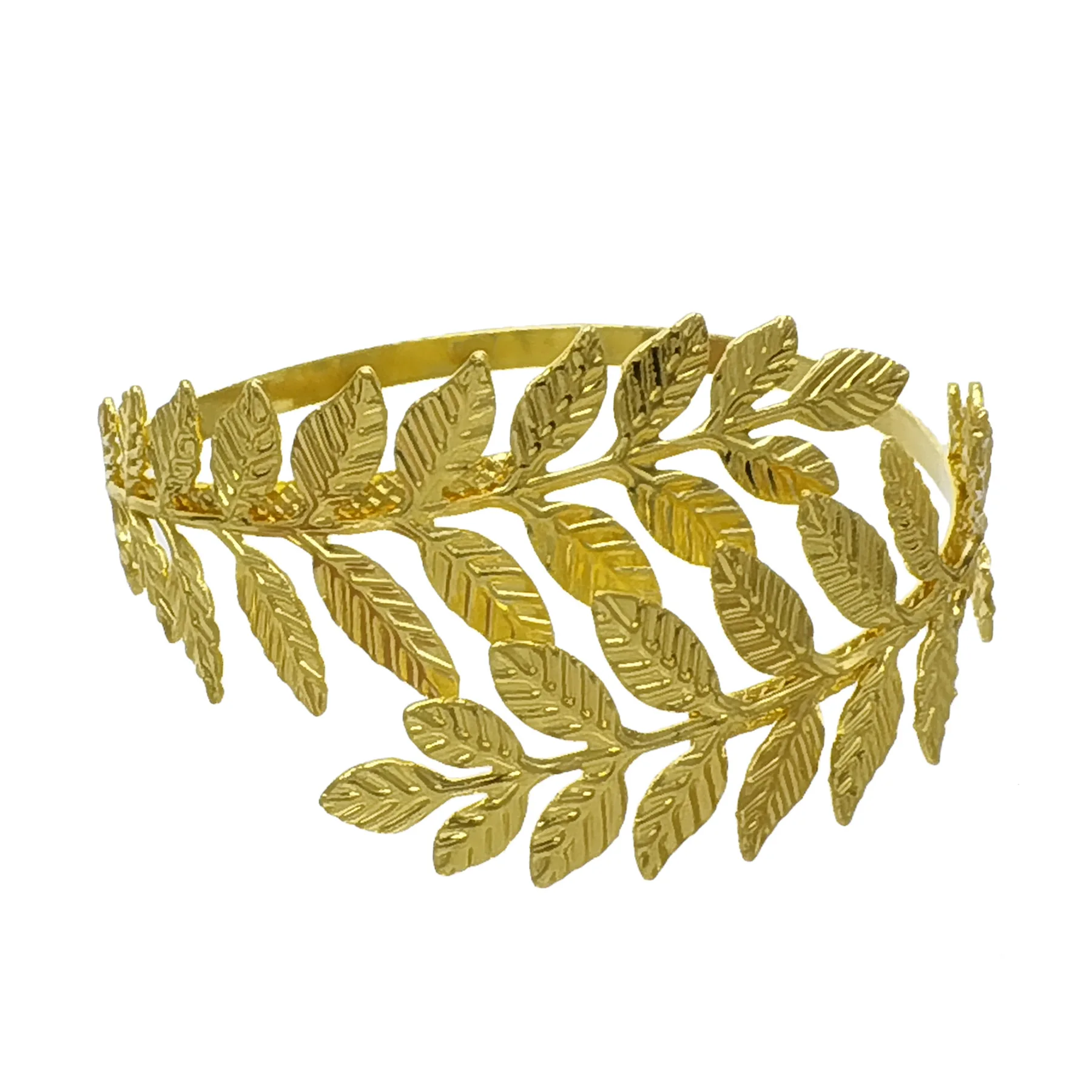 Gold Color Leaf Swirl Cuffs Bracelet For Women Men Ancient Greek Bijoux Femme Bangles Bohemian Beach Holiday Punk Hand Jewelry