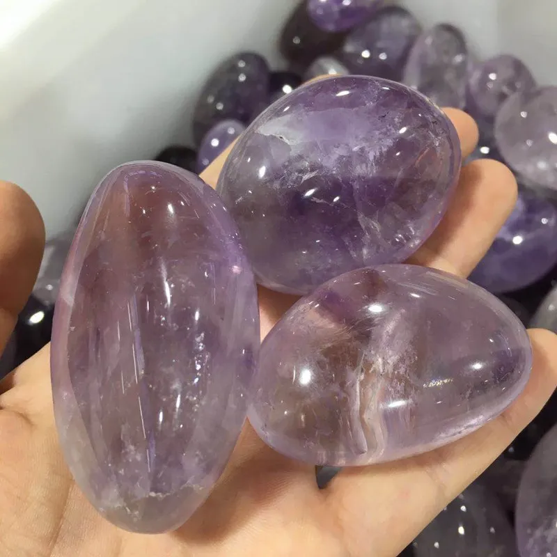 

Wholesale natural amethyst crystal polishing tumbles rolling stones crushed stones to play with expanded fragrant fish tank