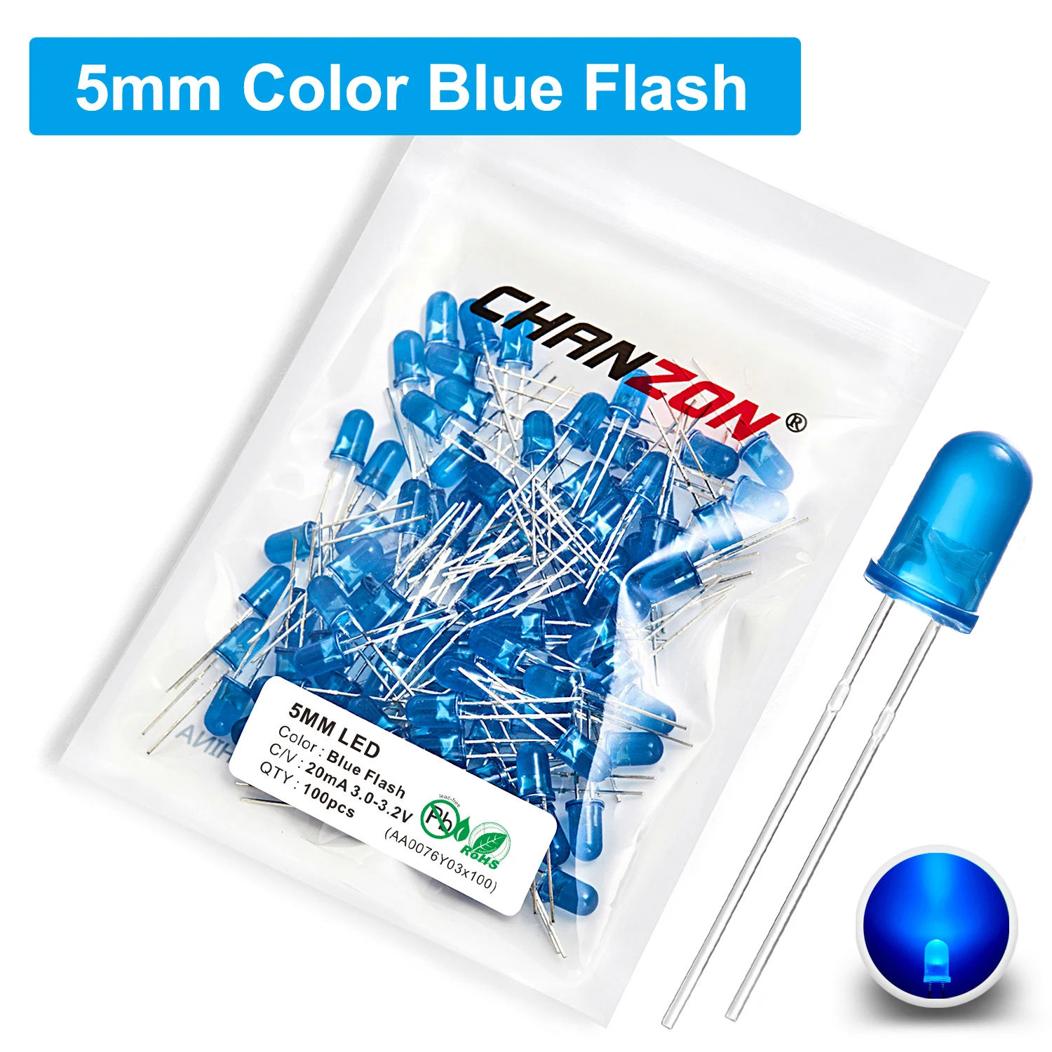 ตัวเลือกสินค้า LED สีเปลี่ยนได้ 7 สี กระพริบได้หลายรูปแบบ