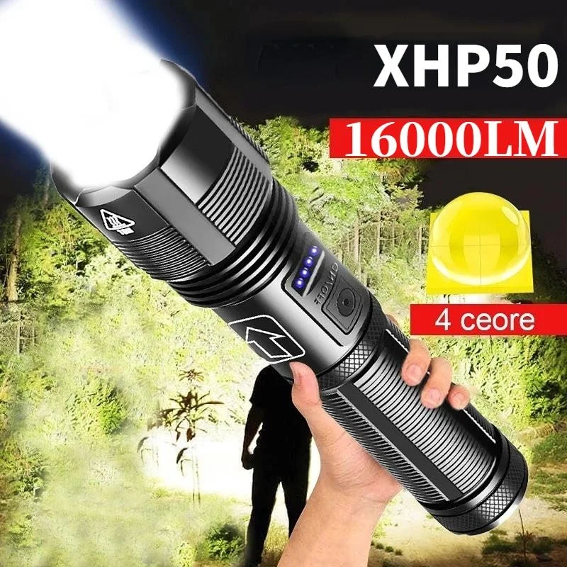 Powerful Led Flashlight High Power Tactical Flashlight Rechargeable Torch Light Hand Lamp Led Lantern for Camping