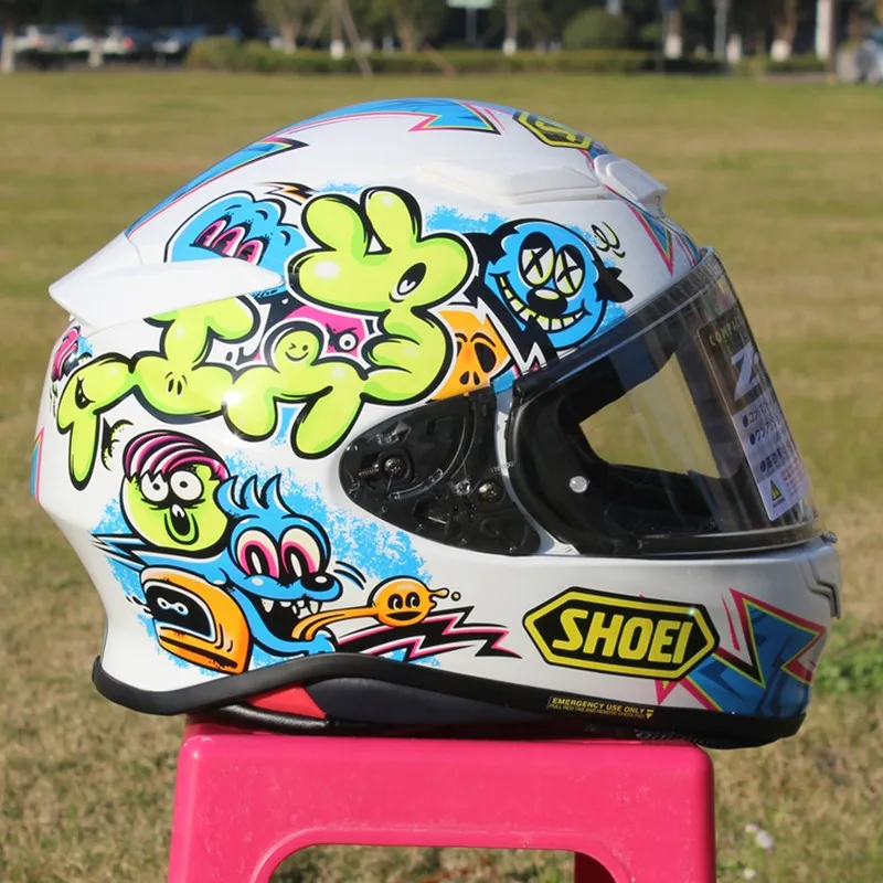 

SHOEI Z8 RF-1400 NXR 2 PROLOGUE Bright White Full Face Helmet, For Road Motorcycle and Racing Protection Helmet, Capacet