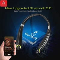 INMAS SX-991True Wireless Foldable Earbuds Bluetooth Neckband Headset Hifi Stereo Earphones Noise Cancelling Headphones With Mic - Image 6