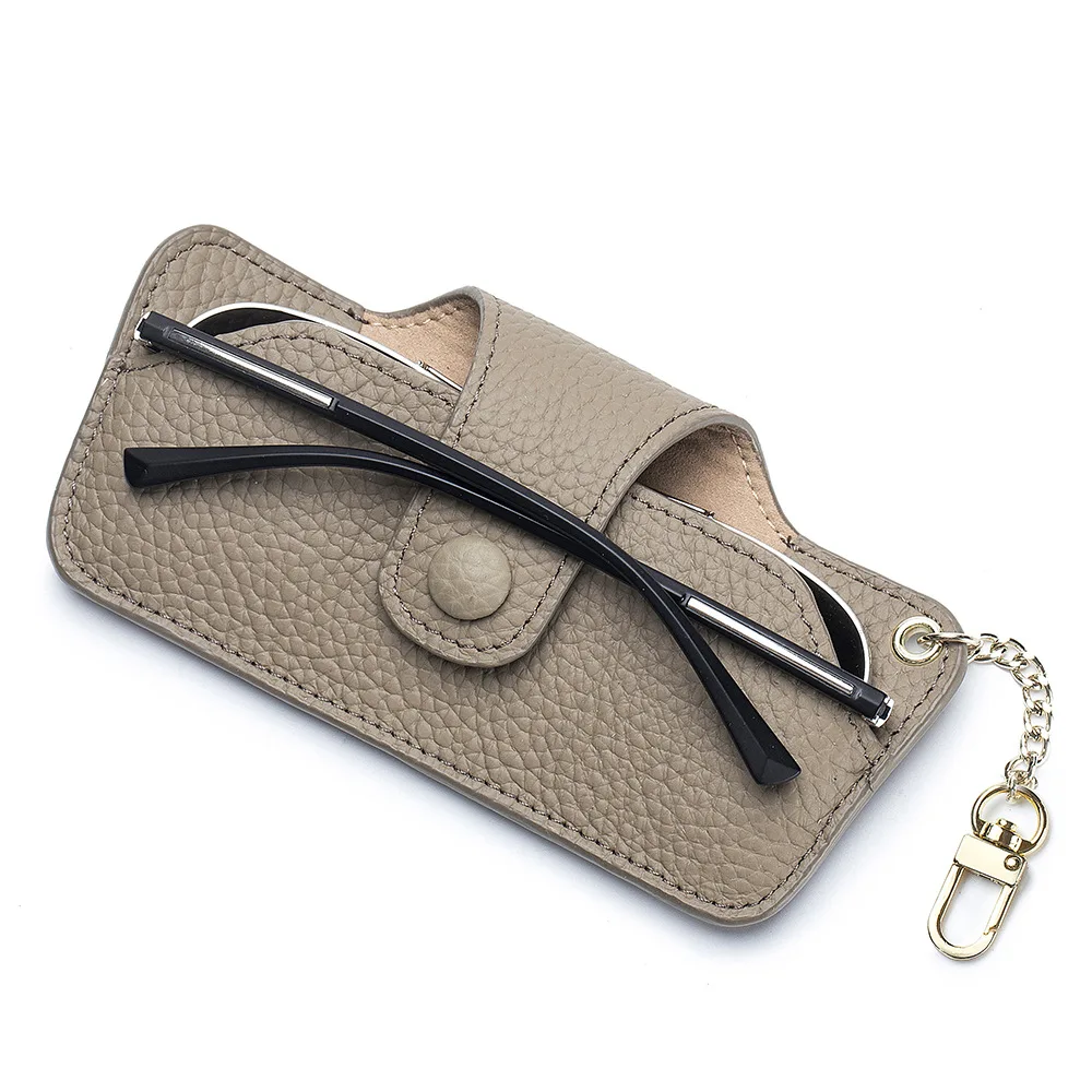 Kit Completo Para Gafas: Bolsa De Cuero, Correa Y Paño De Limpieza